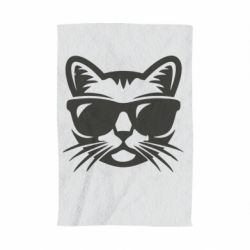 Рушник з принтом Сat in sunglasses
