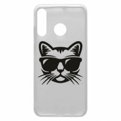 Чохол для Huawei P30 Lite Сat in sunglasses - PrintSalon