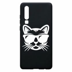 Чохол для Huawei P30 Сat in sunglasses - PrintSalon