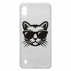Чохол для Samsung A10 Сat in sunglasses