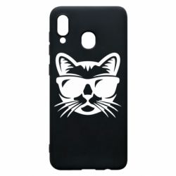 Чохол для Samsung A30 Сat in sunglasses - PrintSalon