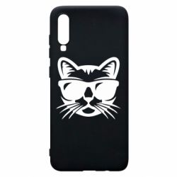 Чохол для Samsung A70 Сat in sunglasses