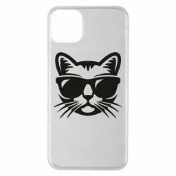 Чохол для iPhone 11 Pro Max Сat in sunglasses - PrintSalon