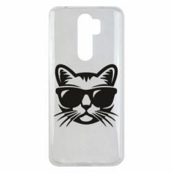 Чохол для Xiaomi Redmi Note 8 Pro Сat in sunglasses - PrintSalon