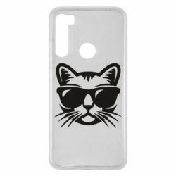Чохол для Xiaomi Redmi Note 8 Сat in sunglasses - PrintSalon