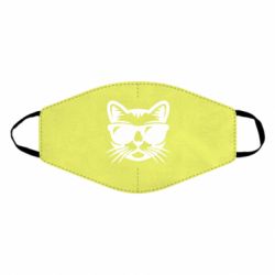 Маска багаторазова Сat in sunglasses - PrintSalon