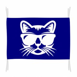 Прапор Сat in sunglasses - PrintSalon
