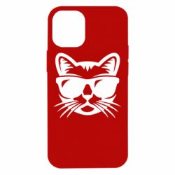 Чохол для iPhone 12 mini Сat in sunglasses