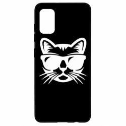 Чохол для Samsung A41 Сat in sunglasses