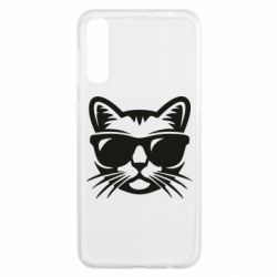 Чохол для Samsung A50 Сat in sunglasses - PrintSalon