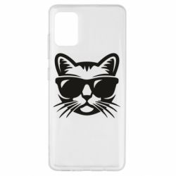 Чохол для Samsung A51 Сat in sunglasses - PrintSalon