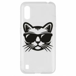 Чохол для Samsung A01 / M01 Сat in sunglasses - PrintSalon