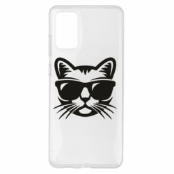 Чохол для Samsung S20+ Сat in sunglasses