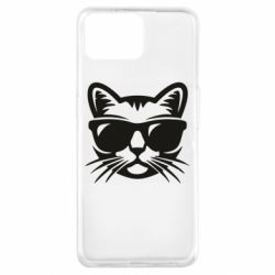 Чехол для Oppo A73 Сat in sunglasses