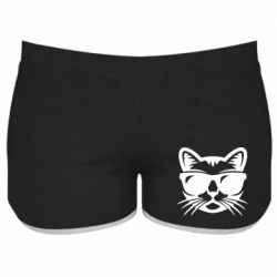Жіночі шорти Сat in sunglasses