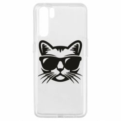 Чохол для Oppo A91 / Reno3Сat in sunglasses