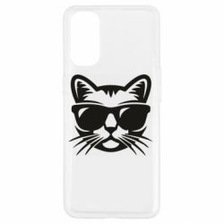 Чохол для Oppo Reno 4Сat in sunglasses