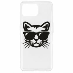 Чохол для Oppo Reno 4 Lite Сat in sunglasses