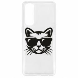Чохол для Oppo Reno 4 Pro Сat in sunglasses