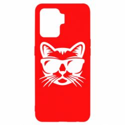 Чохол для Oppo Reno 5 Lite Сat in sunglasses - PrintSalon