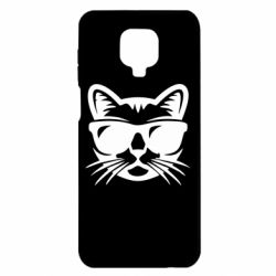 Чохол для Xiaomi Redmi Note 9S / 9Pro / 9Pro Max Сat in sunglasses - PrintSalon