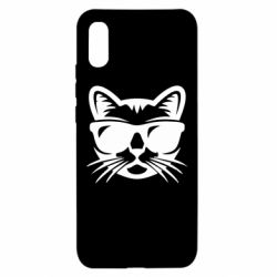 Чохол для Xiaomi Redmi 9a Сat in sunglasses - PrintSalon