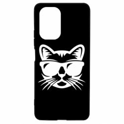 Чехол для Xiaomi Poco F3/K40 Сat in sunglasses