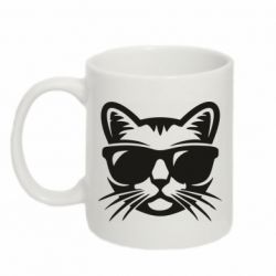 Чашка 320ml Сat in sunglasses