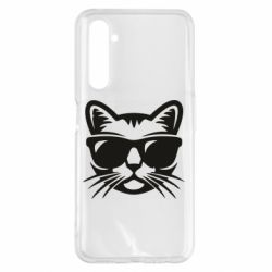 Чохол для Realme 6 Pro Сat in sunglasses