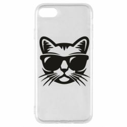 Чохол для iPhone SE 2022 Сat in sunglasses - PrintSalon
