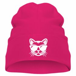 Дитяча шапка Сat in sunglasses - PrintSalon
