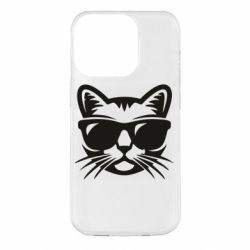 Чохол для iPhone 14 Pro Сat in sunglasses