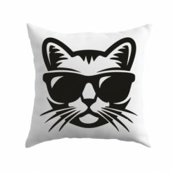 Подушка Сat in sunglasses - PrintSalon
