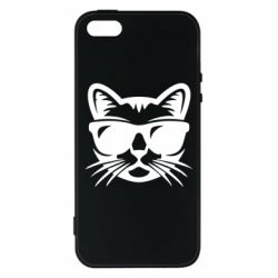 Чохол для iphone 5/5S/SE Сat in sunglasses - PrintSalon