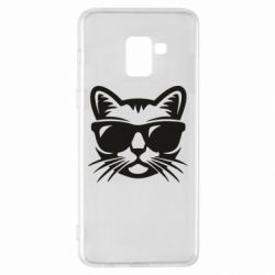 Чохол для Samsung A8+ 2018 Сat in sunglasses - PrintSalon