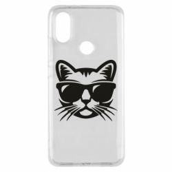 Чохол для Xiaomi Mi A2 Сat in sunglasses - PrintSalon