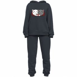 Жіночий костюм Сats with plaid and coffee - PrintSalon