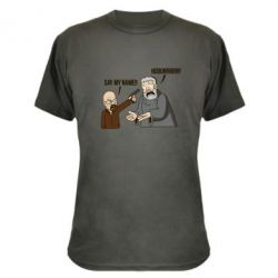 Камуфляжна футболка Say my name!! - PrintSalon