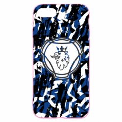 Чохол для iPhone SE 2022 Scania logo and grunge - PrintSalon