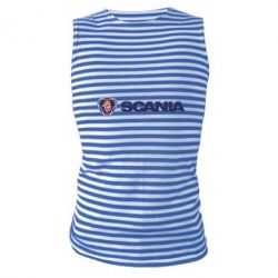 Майка-тельняшка Scania Logo - PrintSalon