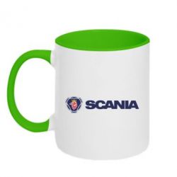 Чашка двокольорова Scania Logo