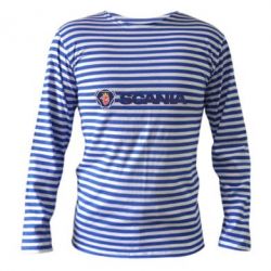 Тельняшка с длинным рукавом Scania Logo - PrintSalon