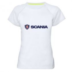 Женская футболка для спорта Scania Logo - PrintSalon