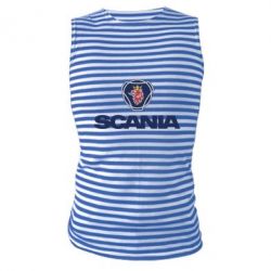 Майка-тельняшка Scania - PrintSalon