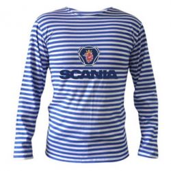 Тельняшка с длинным рукавом Scania - PrintSalon