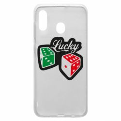 Чехол для Samsung A20 Счастливчик-PrintSalon Чехол для Samsung A20 Счастливчик