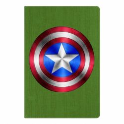 Блокнот с принто Щит Капитана Америка - PrintSalon