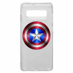 Чехол для Samsung S10+ Щит Капитана Америка - PrintSalon