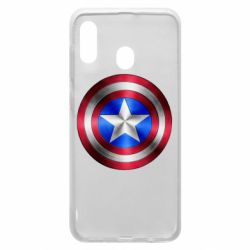 Чехол для Samsung A30 Щит Капитана Америка - PrintSalon