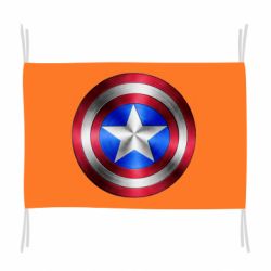 Флаг Щит Капитана Америка - PrintSalon